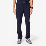 men's Navy Yamba - Slim Scrub Pants