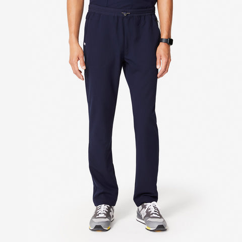 men's Navy Yamba - Slim Scrub Pants