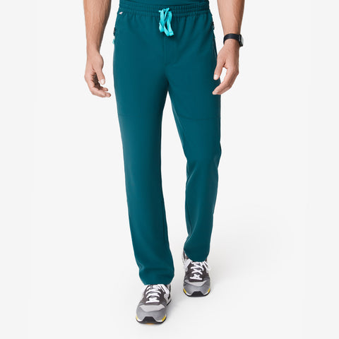 men's Caribbean Blue Natib - Classic Scrub Pants